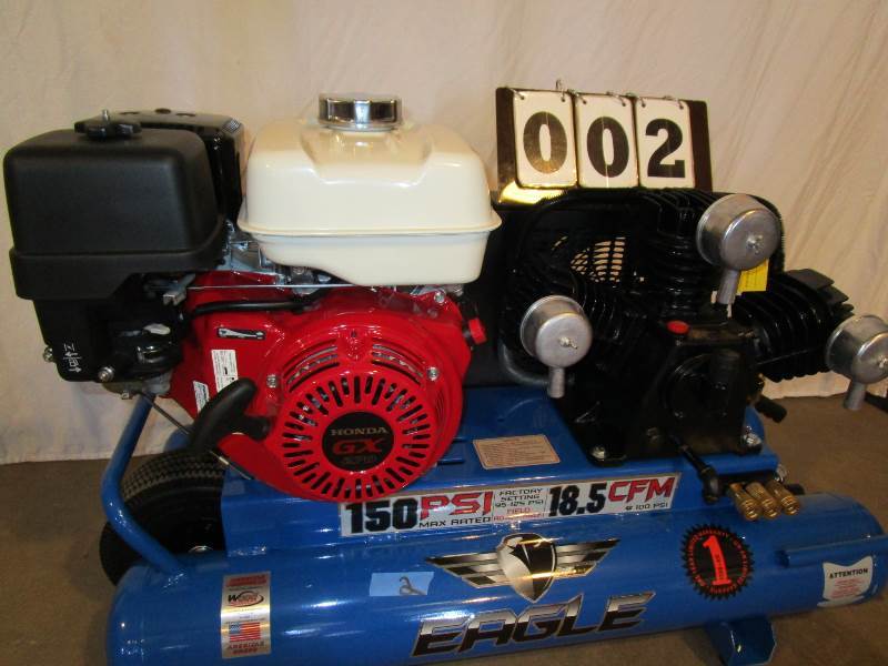 Eagle Twin Tank Job Site  Gallon Air Compressor
