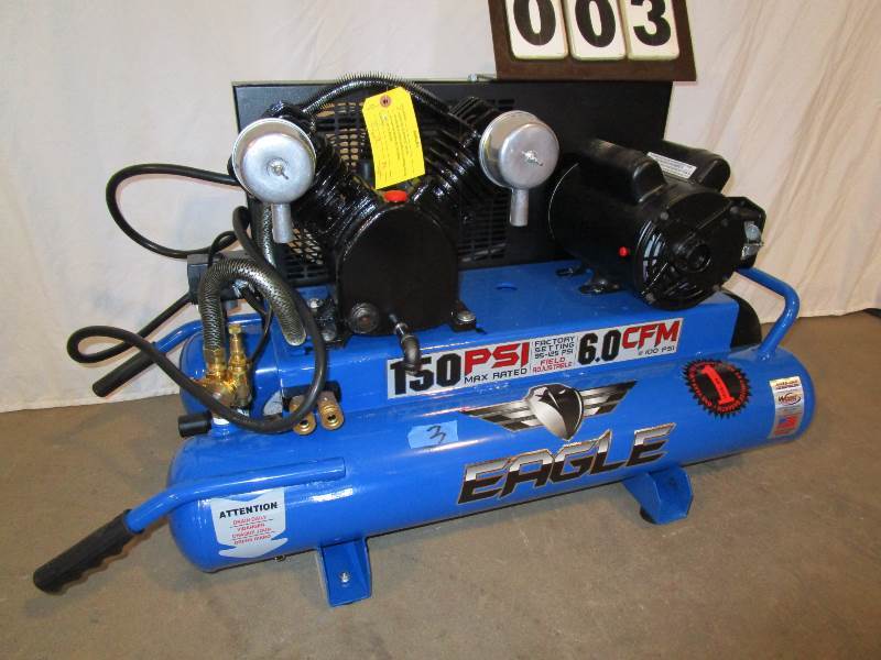 Eagle Twin Tank  10 Gallon Wheel Barrow Air Compressor