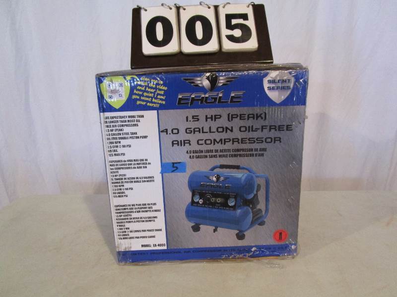 Eagle Silent Series 4 Gallon Air Compressor