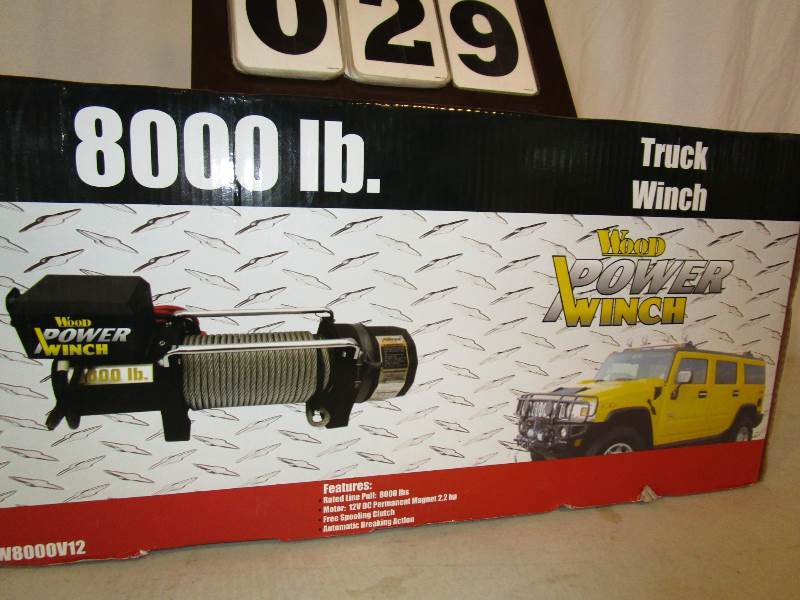 Wood Power 8000 lb Truck Winch