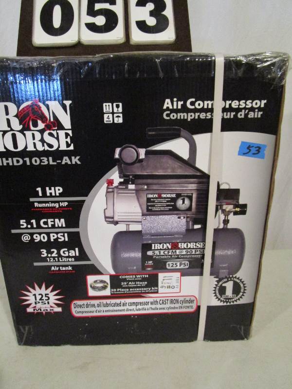 Iron Horse 3.2 Gallon Air Compressor
