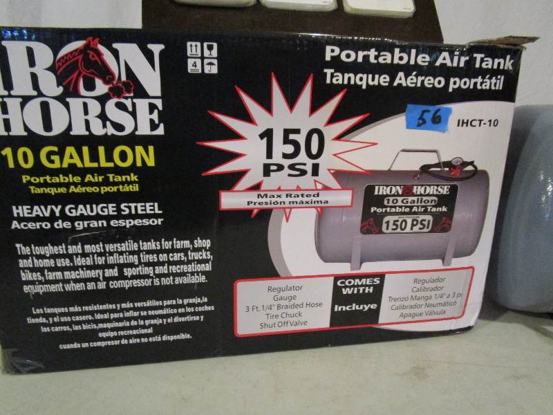 Iron Horse 10 Gallon Portable Air Tank
