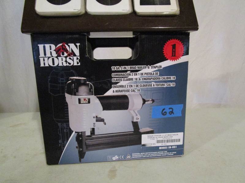 Iron Horse 2 in 1 Brad NailerStapler