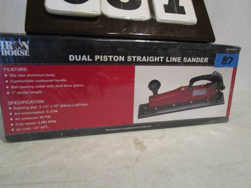 Iron Horse Dual Piston Straight Line Sander
