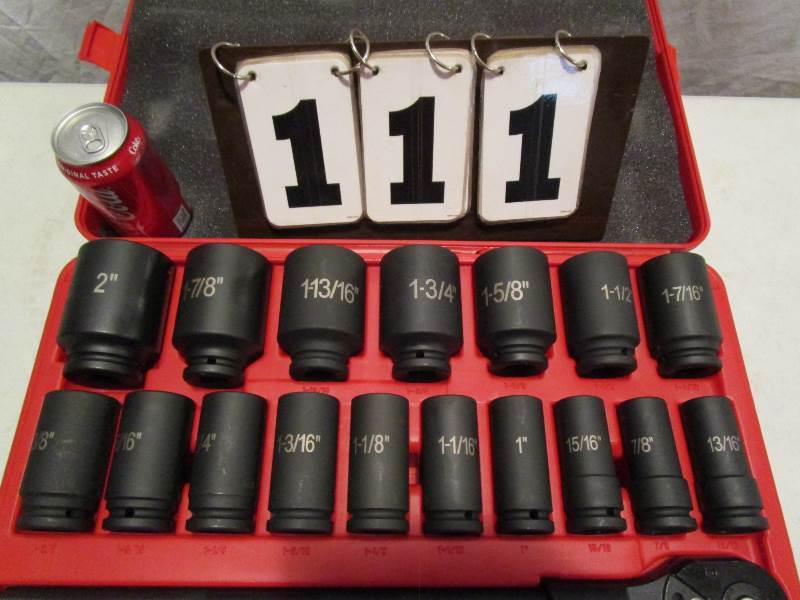 22 Pc 34 Jumbo Deep Impact Socket Set