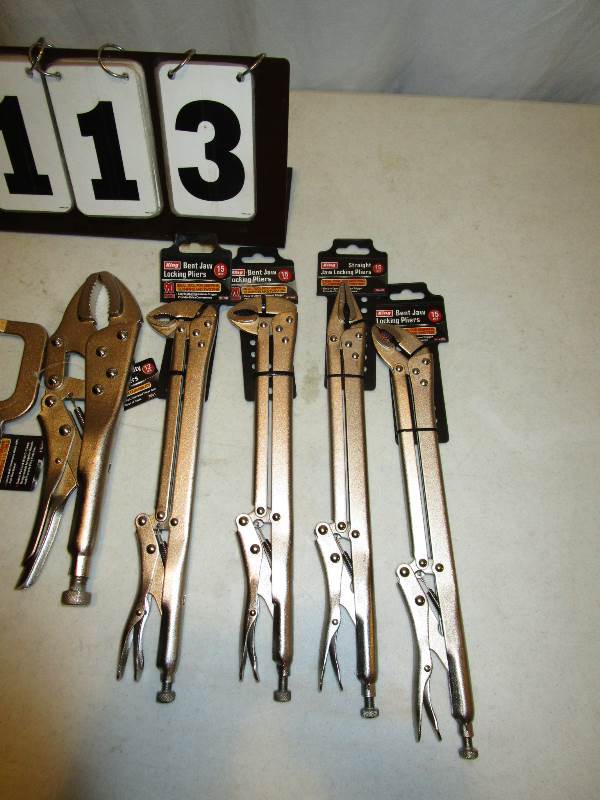 Assorted Locking Pliers & Clamps