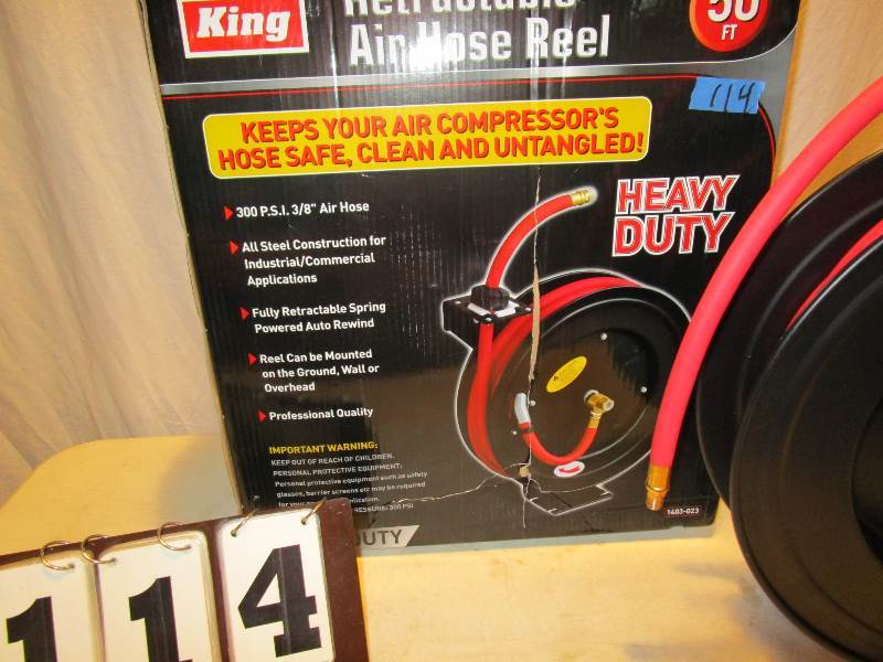 Retractable Air Hose Reel with Air Hose