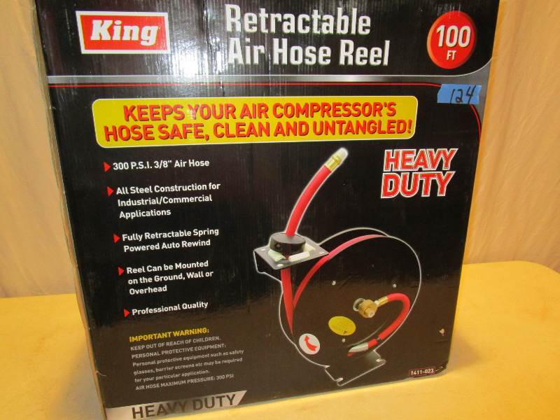 Retractable Air Hose Reel wHose