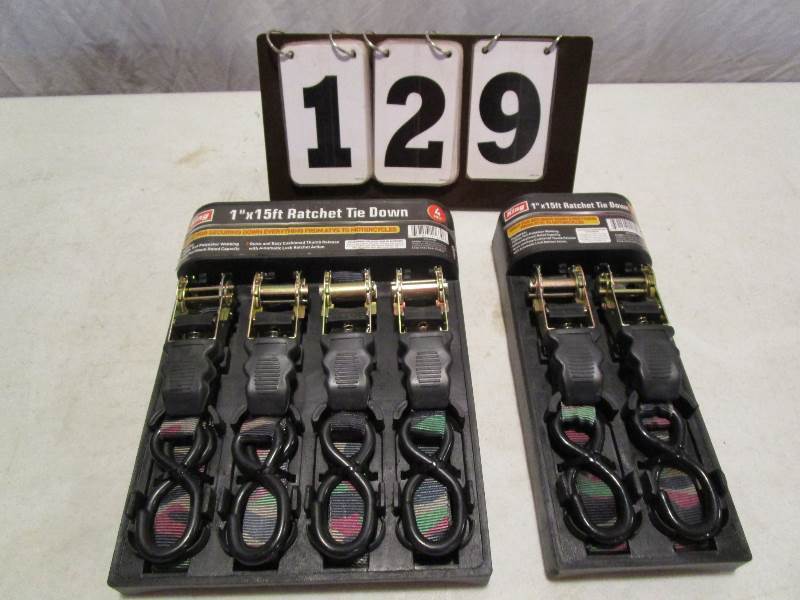 2 Sets Ratchet Tie Downs