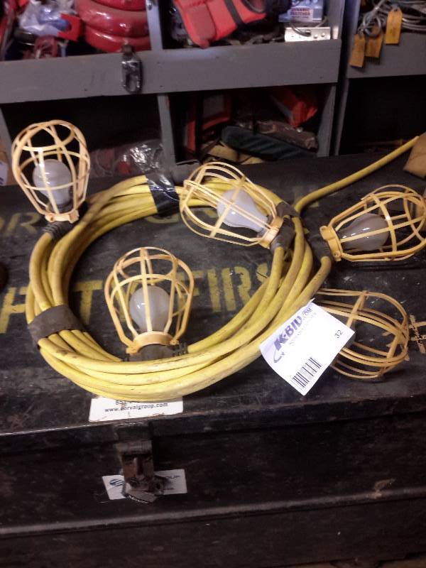 lot 32 image: Corded light string.. Needs male end of plug
