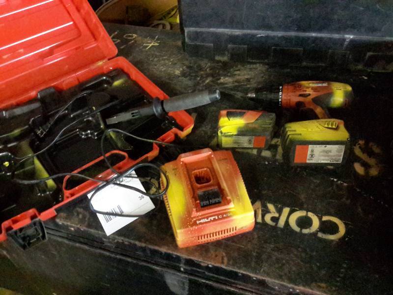lot 36 image: HILTI, Cordless Drill and Charger