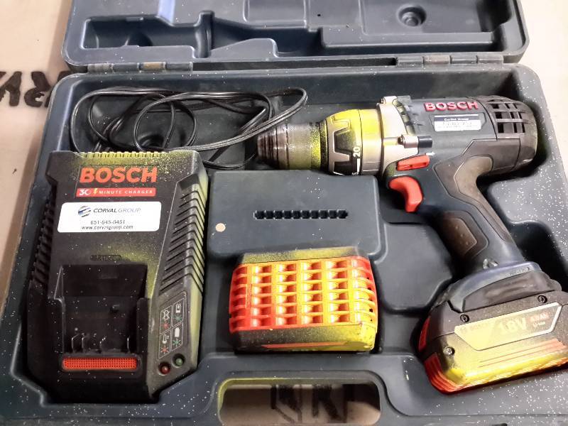 lot 89 image: Bosch, 18V Drill.. Charger and Extra Battery