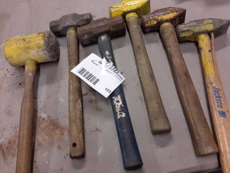 lot 105 image: Lot of Hammers
