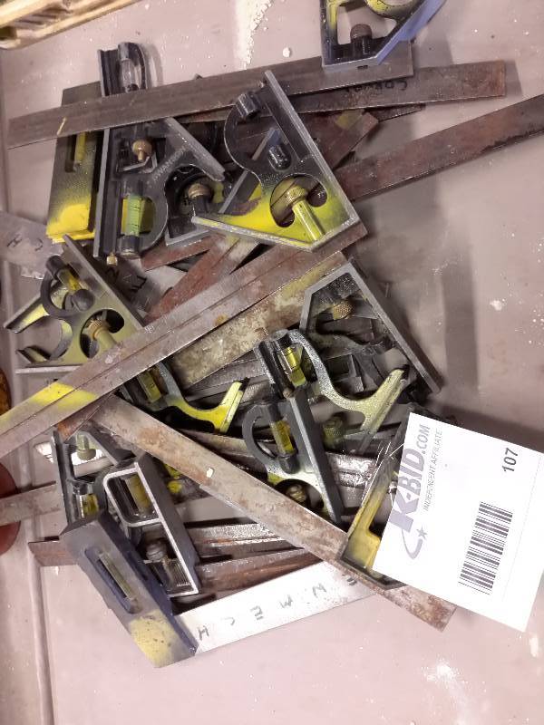 lot 107 image: Lot of Combination Squares