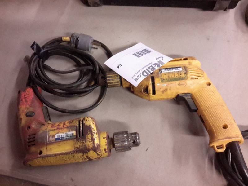 lot 84 image: 2 Corded Electric Drills