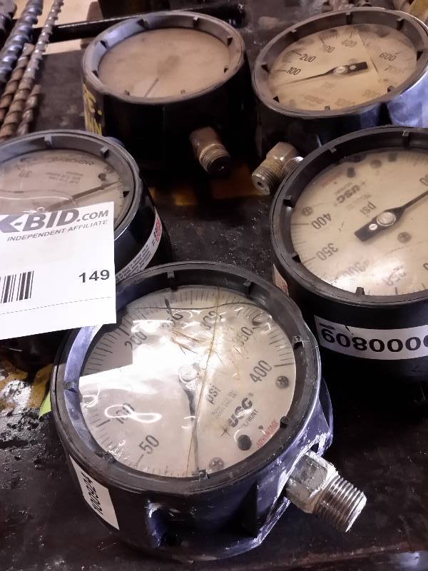 lot 149 image: Lot of PSI Gauges as pictured