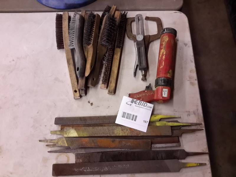 lot 167 image: Lot of Wire brushes, Rasps and more as pictured
