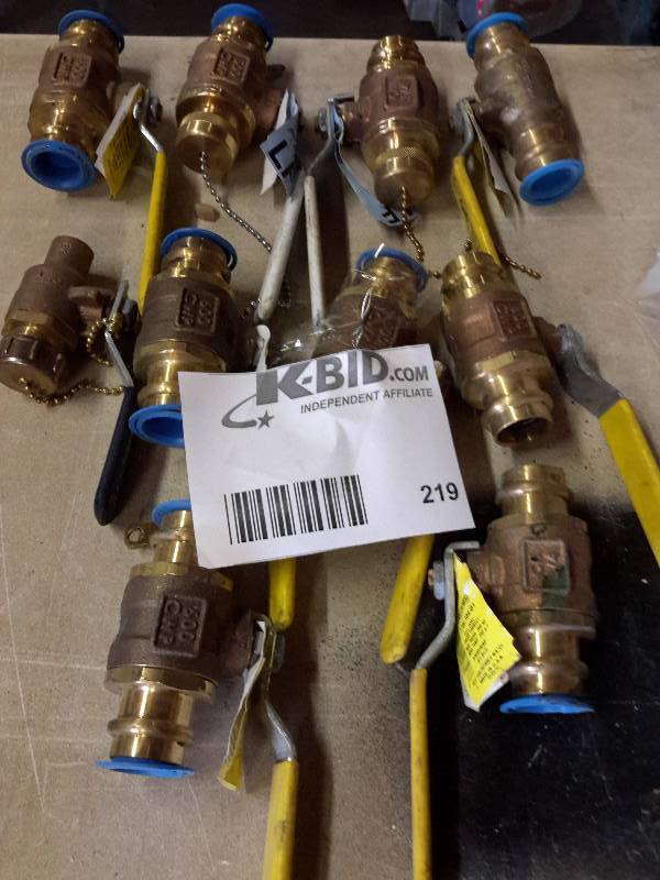 lot 219 image: 10 Apollo Valves as shown