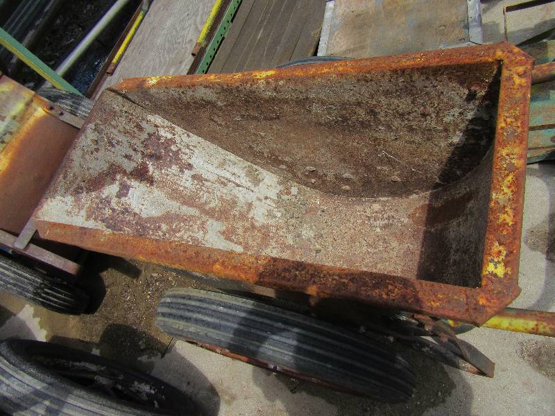 lot 277A image: Heavy Duty Spoke wheel cement Cart ( a little smaller than the others).