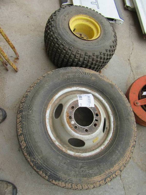 lot 259 image: 2 Tires as pictured.. See closeups for sizes