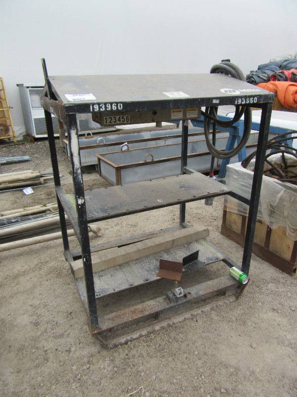 lot 333 image: 6 Pack, Welder Stand.. 48 in x 34in x 59in
