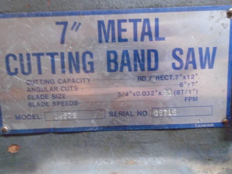 7 Metal Cutting Band Saw