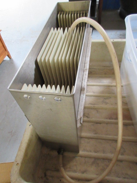 lot 202 image: DARKROOM SUPPLIES AND SINK