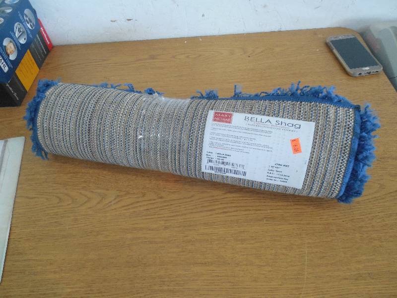 MAXY HOME Bella Collection Blue 2 ft. x 3 ft. Area Rug
