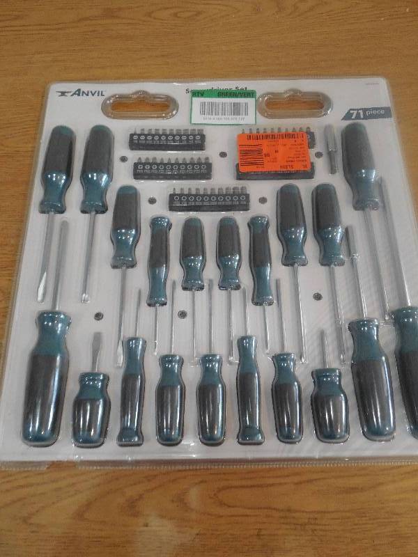 Anvil 71-pc. Screwdriver Set