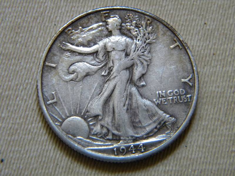 1944 S Walking Liberty Silver Half Dollar