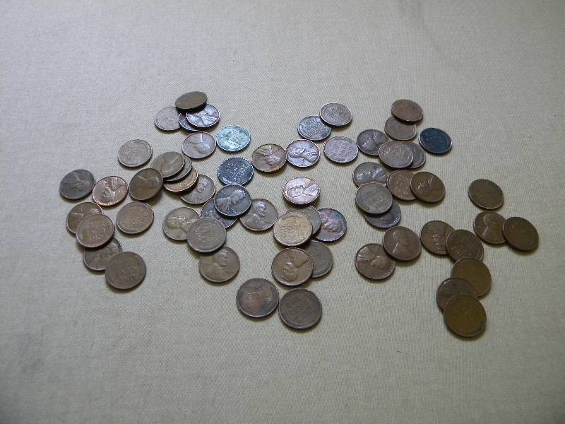 60 Wheat Back Pennies