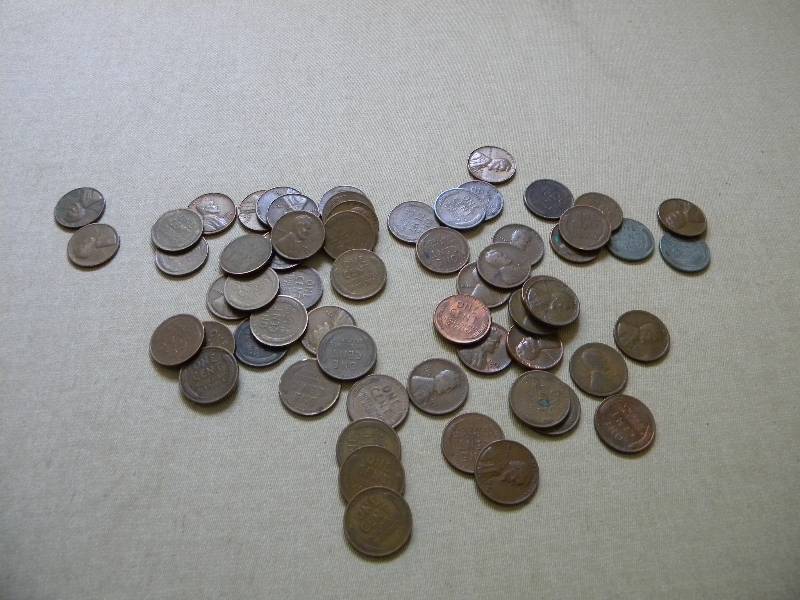 60 Wheat Back Pennies