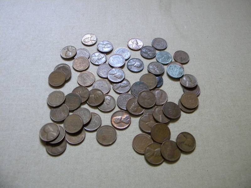 60 Wheat Back Pennies