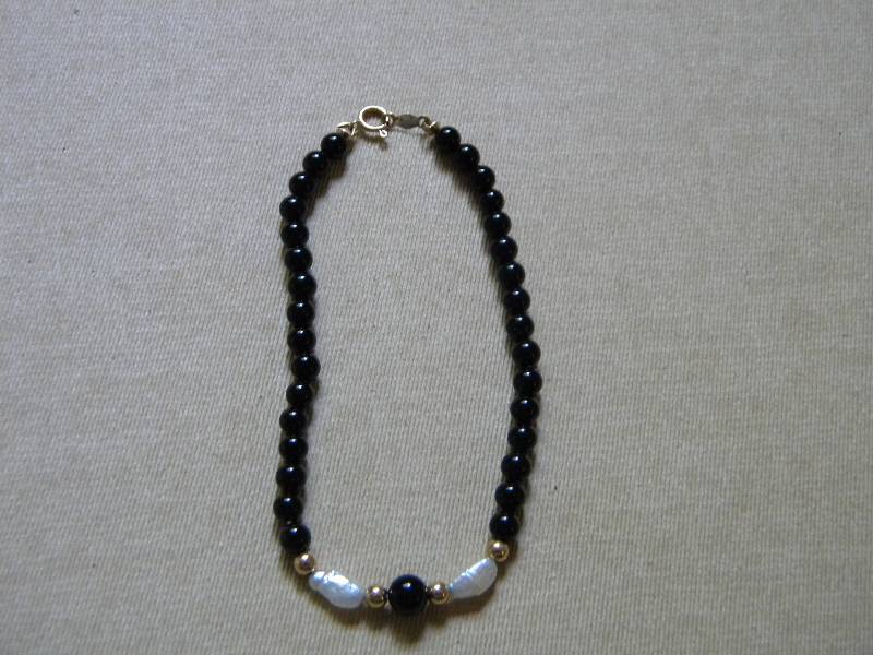 Bead Bracelet with 14K Gold Clasp