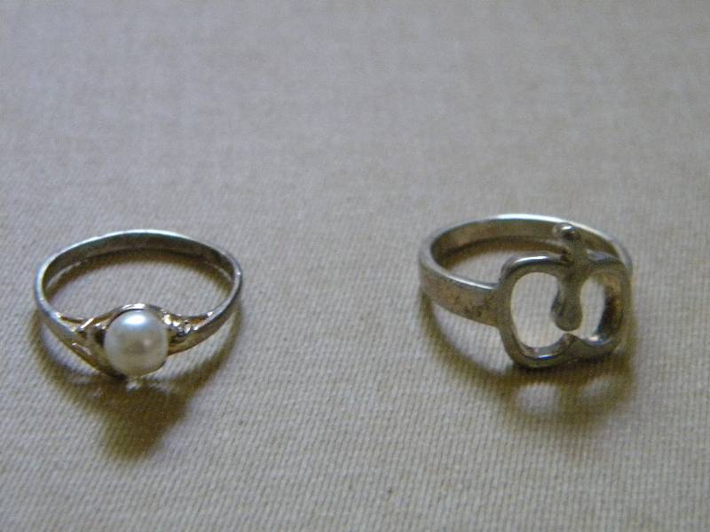 2 Sterling Silver Rings