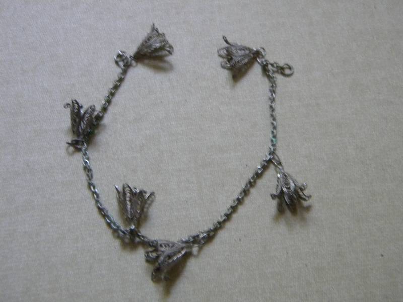 Bracelet with Sterling Silver Pendants