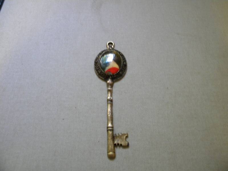 24K Gold Plate Portrait Key