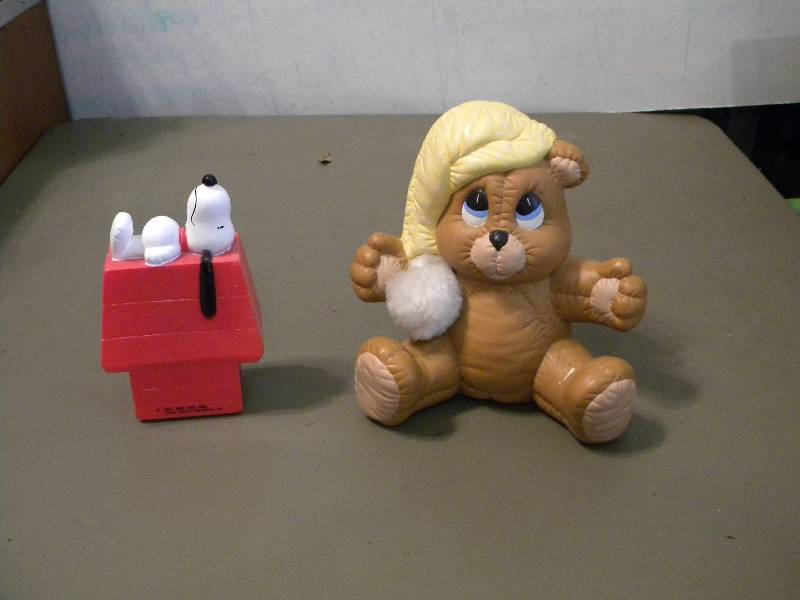 Teddy Bear & Snoopy Banks