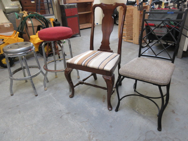 lot 311 image: MISCELLANEOUS CHAIRSSTOOLS