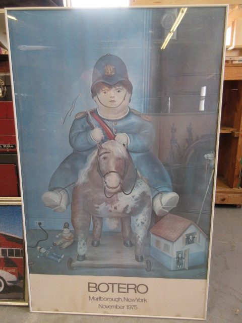 lot 315 image: FRAMED BOTERO EXHIBITION POSTER