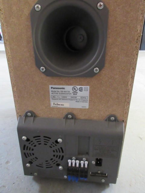lot 331 image: CHANNEL SPEAKER AND SUBWOOFER