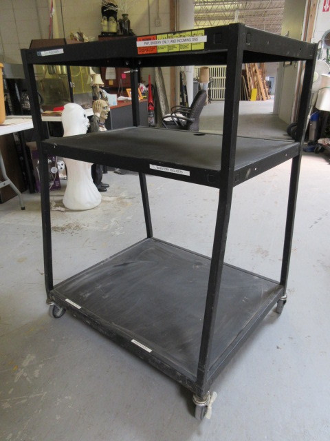 lot 347 image: BRETFORD METAL MEDIA OR AV STAND