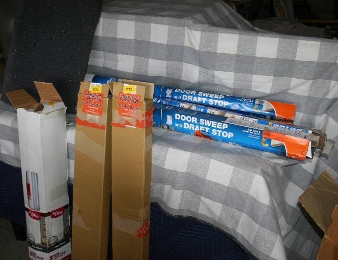 Blinds, Filter Foam, and Door Sweeps