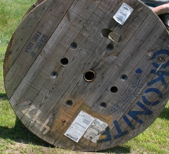 Large Wooden Wire Spool