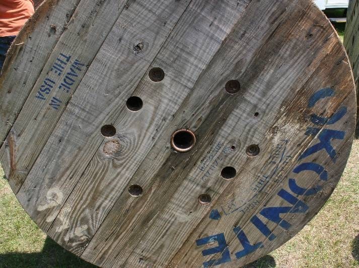 Large Wooden Wire Spool