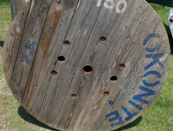 Large Wooden Wire Spool
