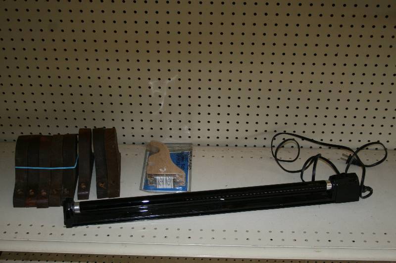 Black Light and Wooden Curtain Rod Brackets