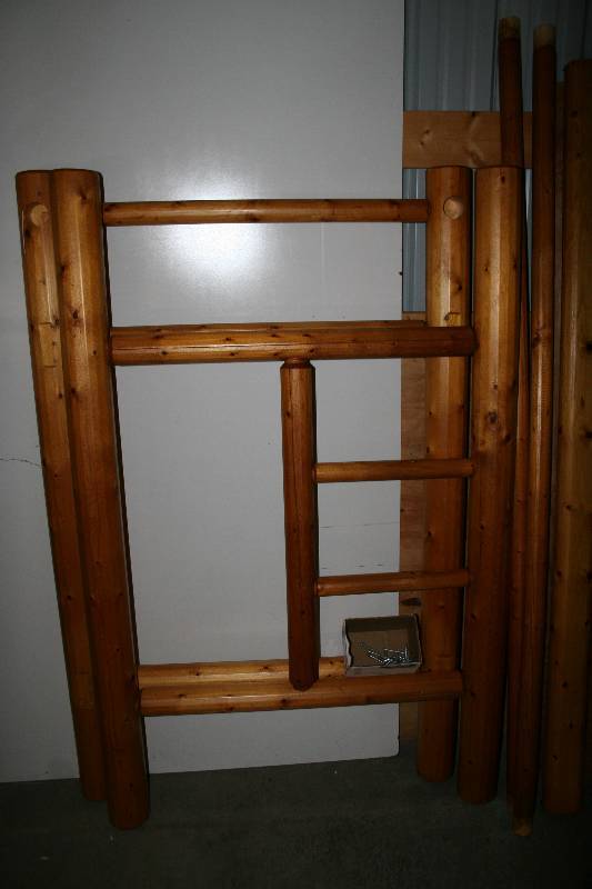 Log Bunk Bed