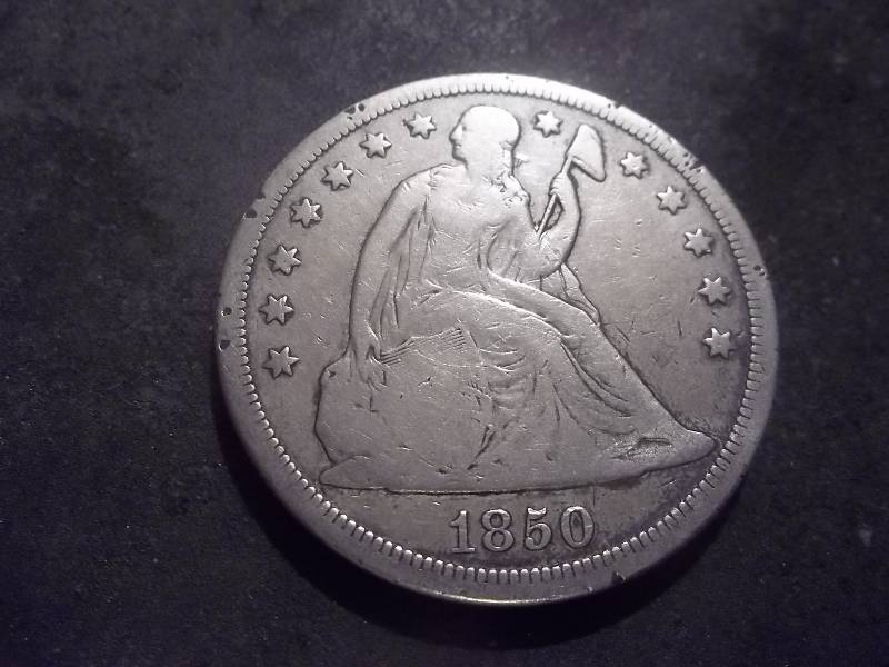 1850 O Seated Liberty Silver Dollar