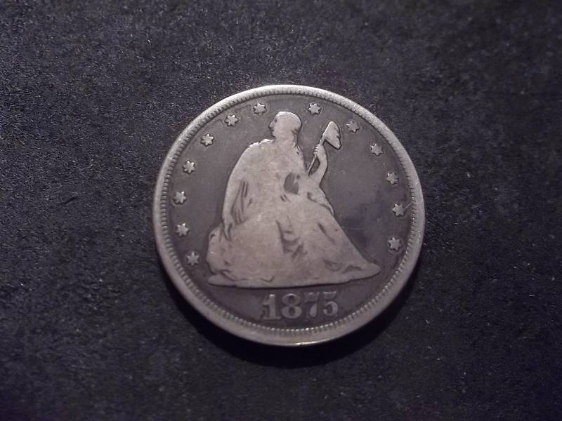 1875 CC Twenty Cent Piece Rare